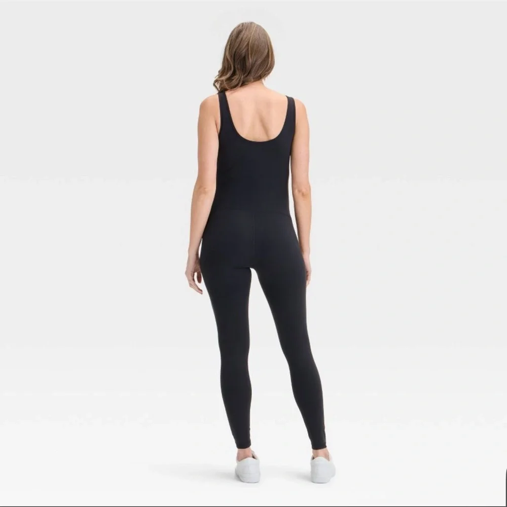 Ingrid Women's Black Maternity Jumpsuit - Picture 2 of 2